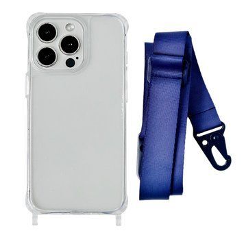 Чохол прозорий з ремінцем для iPhone 18 PRO Midnight Blue