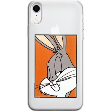 Чохол прозорий Print Кролик для iPhone XR Orange - ash-mobile.com.ua - фото 1