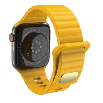 Ремешок Simple Stylish Band для Apple Watch 38mm | 40mm | 41mm Yellow - ash-mobile.com.ua - фото 1