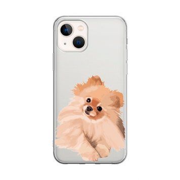 Чохол прозорий Print Dogs для iPhone 15 Dog Spitz Light-Brown - ash-mobile.com.ua - фото 1