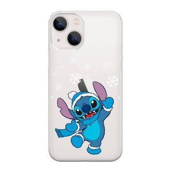 Чохол прозорий Print NEW YEAR для iPhone 15 Plus Blue Monster Snowflakes - ash-mobile.com.ua - фото 1