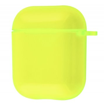 Чохол Silicone Colorful Case для AirPods 1 | 2 Yellow - ash-mobile.com.ua - фото 1