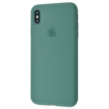 Чохол Silicone Case Full для iPhone XS MAX Pine Green - ash-mobile.com.ua - фото 1