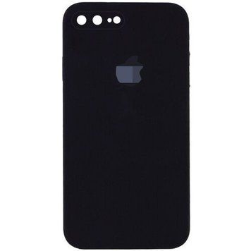 Чохол Silicone Case FULL+Camera Square для iPhone 7 Plus | 8 Plus Black - ash-mobile.com.ua - фото 1