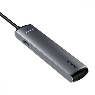 Перехідник для MacBook USB-C хаб Baseus Mechanical Eye 6 в 1 Gray купити