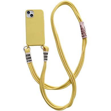 Чохол TPU two straps California Case для iPhone 13 PRO MAX Yellow - ash-mobile.com.ua - фото 1