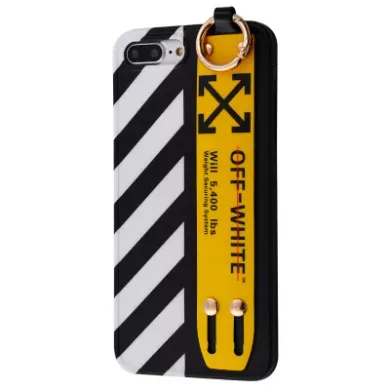 Чехол Brand OFF-White Case для iPhone 7 Plus | 8 Plus Black/White/Yellow купить