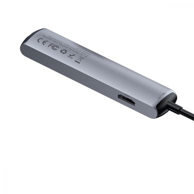Перехідник для MacBook USB-C хаб Baseus Mechanical Eye 6 в 1 Gray купити