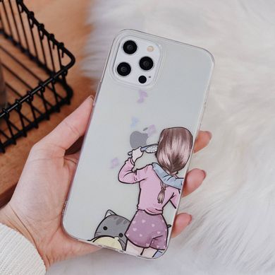 Чохол прозорий Print Home Girls для iPhone 14 PRO MAX Pink - ash-mobile.com.ua - фото 4