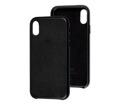 Чохол Leather Case GOOD для iPhone X | XS Black купити