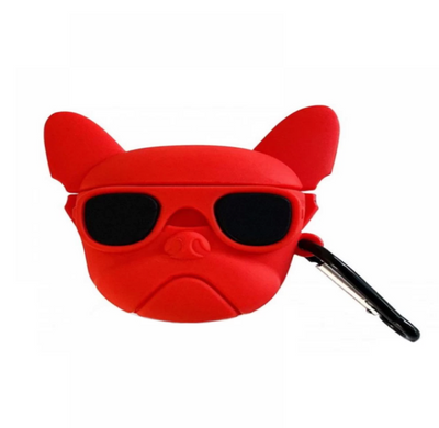 Чехол 3D для AirPods PRO Bulldog Red купить
