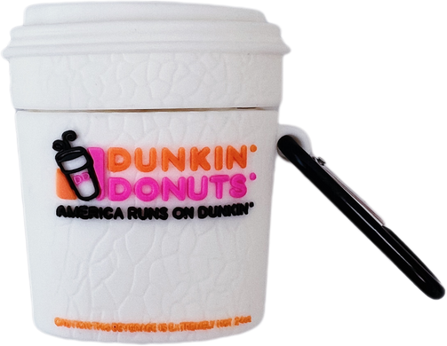 Чехол 3D для AirPods 1 | 2 Dunkin Donuts White купить