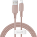 Кабель Baseus Colourful USB to Lightning 2.4A (1.2m) Pink Sand