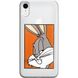 Чохол прозорий Print для iPhone XR Кролик