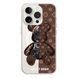 Чохол прозорий Print Robot Bear with MagSafe для iPhone 14 PRO Brown - ash-mobile.com.ua - фото 1