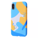 Чехол WAVE NEON X LUXO Minimalistic Case для iPhone XS MAX Blue/Yellow купить