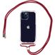 Чехол Crossbody Transparent со шнурком для iPhone 11 PRO MAX Marsala