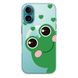 Чохол прозорий Print Happy Nice with MagSafe для iPhone 16 Plus Frog