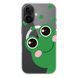 Чохол прозорий Print Happy Nice with MagSafe для iPhone 16 Plus Frog