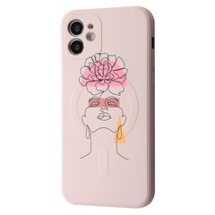 Чехол WAVE Minimal Art Case with MagSafe для iPhone 12 Biege/Girl купить