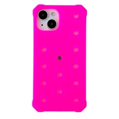 Чохол Crocsі Case + 3шт Jibbitz для iPhone 13 Electrik Pink