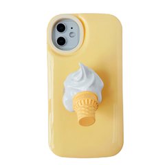 Чехол Popsocket Ice Cream Case для iPhone 11 Yellow купить