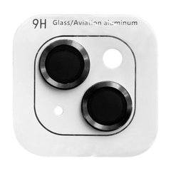 Защитное стекло Metal Classic на камеру для iPhone 14 | 14 Plus Black