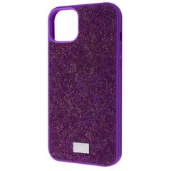Чехол Bling World Grainy Diamonds для iPhone 15 Plus Purple