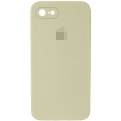 Чохол Silicone Case FULL+Camera Square для iPhone 7 | 8 | SE 2 | SE 3 Antique White купити