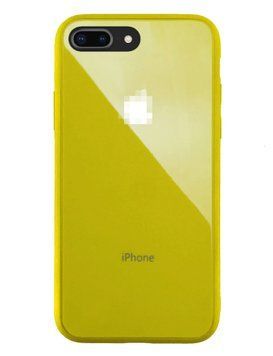 Чехол Glass Pastel Case для iPhone 7 Plus | 8 Plus Yellow - ash-mobile.com.ua - фото 1