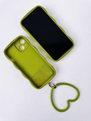 Чехол Волнистый с держателем сердцем для iPhone 14 PRO MAX Antique White - ash-mobile.com.ua - фото 6