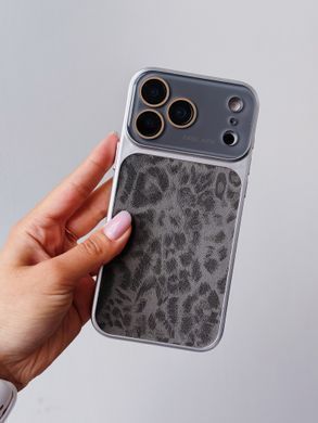 Чохол AITO PU-Leather Leopard Case для iPhone 14 Black - ash-mobile.com.ua - фото 5