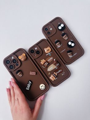 Чехол Pretty Things Case для iPhone 15 Brown Bear