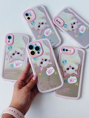 Чехол Cute Cat Mirror Case для iPhone 14 PRO Pink - ash-mobile.com.ua - фото 5