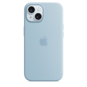 Чохол Silicone Case Full OEM+MagSafe для iPhone 15 Plus Light Blue - ash-mobile.com.ua - фото 1