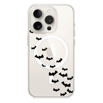 Чехол прозрачный Print Halloween with MagSafe для iPhone 14 PRO Flittermouse - ash-mobile.com.ua - фото 1