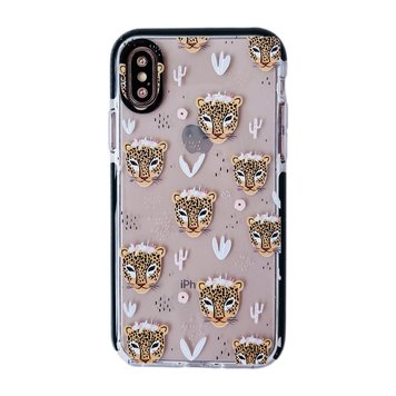 Чехол прозрачный Leopard для iPhone X | XS Black - ash-mobile.com.ua - фото 1