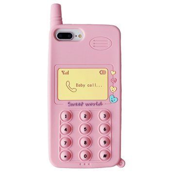 Чохол Pop-It Case для iPhone 7 Plus | 8 Plus Telephone Pink - ash-mobile.com.ua - фото 1