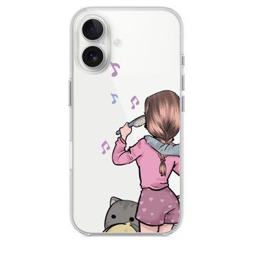 Чохол прозорий Print Home Girls для iPhone 16 Plus Pink - ash-mobile.com.ua - фото 1