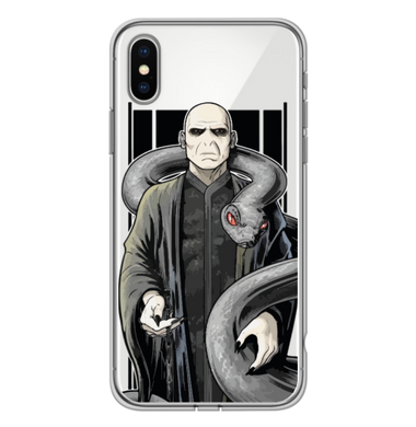 Чохол прозорий Print POTTERMANIA для iPhone XS MAX Voldemort купити