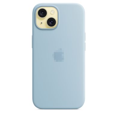 Чохол Silicone Case Full OEM+MagSafe для iPhone 15 Plus Light Blue - ash-mobile.com.ua - фото 3