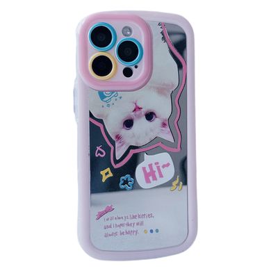 Чехол Cute Cat Mirror Case для iPhone 14 PRO Pink - ash-mobile.com.ua - фото 1