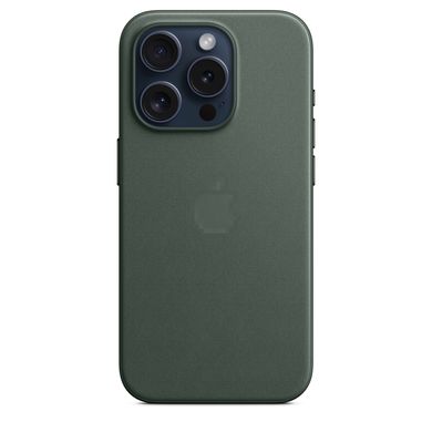 Чехол FineWoven Case with MagSafe для iPhone 15 PRO Evergreen - ash-mobile.com.ua - фото 2