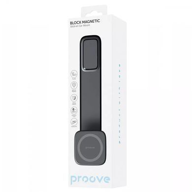 Автомобильный держатель Proove Block Magnetic Stick-on Car Mount Magnetic Ring Black - ash-mobile.com.ua - фото 2