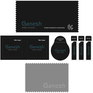 Захисне скло 3D Ganesh (Full Cover) для iPhone 12 PRO MAX Black купити
