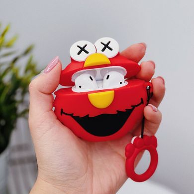 Чехол 3D для AirPods 1 | 2 Red Elmo купить