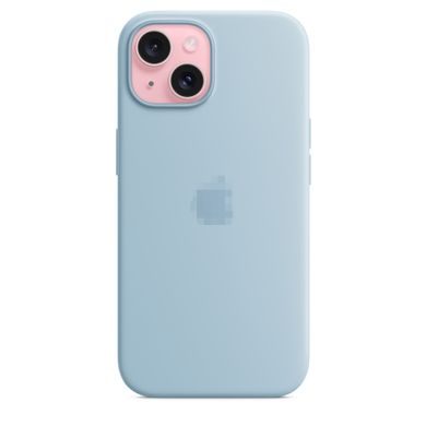 Чохол Silicone Case Full OEM+MagSafe для iPhone 15 Plus Light Blue - ash-mobile.com.ua - фото 2