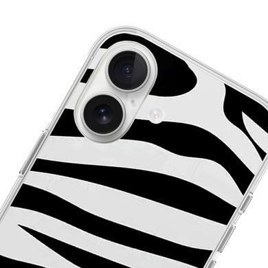 Чохол прозорий Print Zebra для iPhone 16 Plus - ash-mobile.com.ua - фото 2