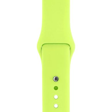 Ремінець Silicone Sport Band для Apple Watch 42mm | 44mm | 45mm | 49mm Lime green розмір S купити