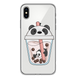 Чехол прозрачный Print SUMMER для iPhone X | XS Panda Сocktail купить